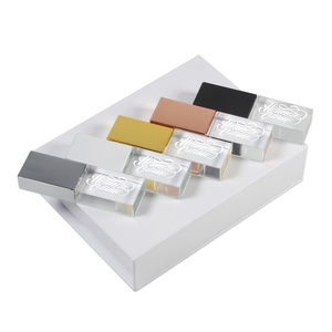 1 개 무료 사용자 정의 로고 크리스탈 USB 플래시 드라이브 사용자 정의 로고 사진 선물 상자가있는 USB 스틱 32gb 64gb 웨딩 펜 드라이브 - Product Image 2