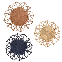 Napperons en rotin tissé à la main Produits écologiques Fabriqués au Vietnam Décoration de table Napperon tissé Vente en gros Moderne