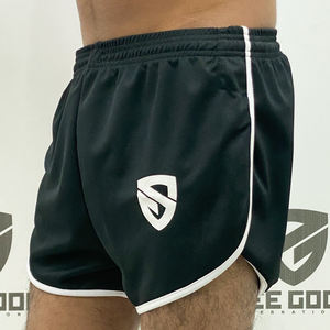 Pantalones Cortos Deportivos de Malla 100% Algodón al por Mayor, de Alta Calidad, con Diseño Personalizado, de Secado Rápido y Transpirables para Hombre 2025 - Product Image 1