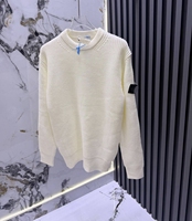 Pull tricoté à col rond pour homme, manches longues, contraste blanc et noir, motif écossais, anti-plis, style décontracté streetwear, vente en gros