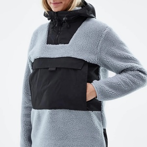 Sudadera con Capucha de Forro Polar para Snowboard con Logotipo Personalizado, Sudadera Impermeable Extra Grande, Sudadera Larga de Invierno con Bolsillo con Cremallera - Product Image 4