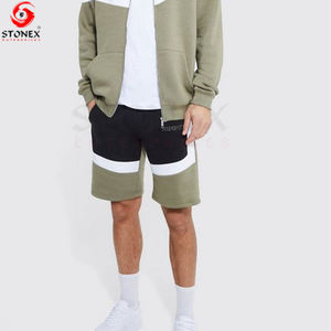 Chándal de algodón deportivo de dos piezas con capucha para hombre, ropa de playa, pantalones cortos, chándal, camiseta para hombre, conjunto corto con servicio OEM - Product Image 5