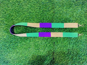 Colorido Mardi Gras cinturón con cuentas bandolera con varias manos declaración monedero correas carnaval diseño Mardi Gras correas con cuentas - Product Image 2