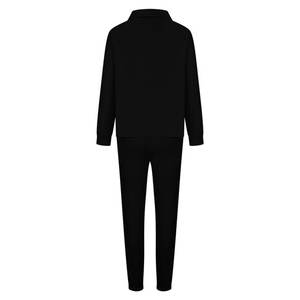 Conjunto Deportivo Casual de 2 Piezas para Mujer, Forrado de Felpa Cálida para Invierno, 100% Algodón, Sudadera con Capucha de Manga Larga, Pantalones Deportivos con Cierre, Transpirable - Product Image 3