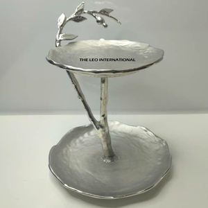 Floral Accent <b>Resin</b> Epoxy Mold Metal Cake Stand for Wedding Decoration Wholesale Price Unique and Luxury Cake Stand for Party - Product Image 5