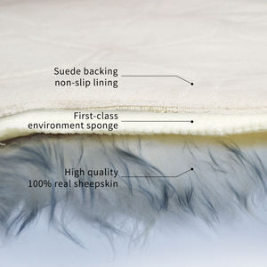 Housse de siège de voiture en fourrure moelleuse, peau de mouton de Nouvelle-Zélande, laine d'agneau, fourrure animale originale, coussins de siège de voiture - Product Image 5