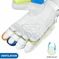 Guantes de Bateo de Cuero Cómodos, Forro Suave, Agarre Seguro, Diseño Transpirable, Duraderos, Ligeros, Cierre de Gancho y Bucle, Alta Calidad