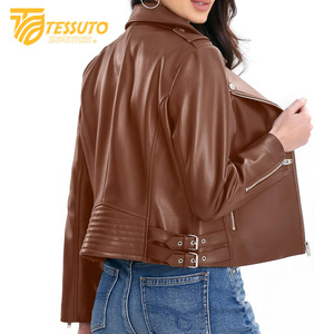 Abrigos de invierno para mujer, abrigo grueso de piel de oveja auténtica, chaqueta de cuero para mujer, chaqueta de aviador, chaquetas de piel de oveja para mujer - Product Image 2