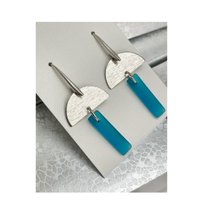 2025บราซิลเครื่องประดับผู้หญิงขายส่งพิเศษการค้าต่างประเทศแฟชั่นถักด้วยลวดอินเดียเรขาคณิตสีทองต่างหูเงิน - Product Image 1