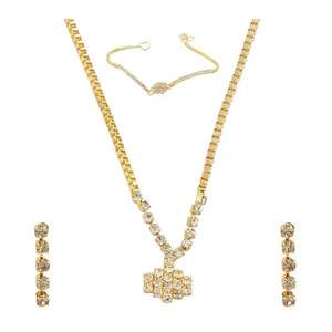 Eugenia Fine Jewelry <b>Set</b> Gold Plated Stone <b>Necklaces</b> <b>and</b> <b>Bracelet</b> - Product Image 1
