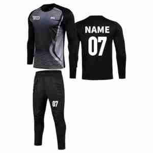 Maglia Sportiva Personalizzabile da Uomo a Maniche Lunghe ad Asciugatura Rapida, Divisa da Portiere con Logo Personalizzato, 100% Poliestere per Calcio - Product Image 1