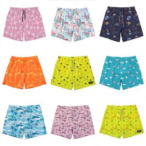 Breathable Lightweight <b>Men</b> Beach Board <b>Shorts</b> Wholesale OEM Surf Swimwear with Drawstring <b>Waist</b> and Pockets - Product Image 1