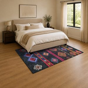 Tapis RUGS DEPOT LXDP-0317, vente en gros, rouge bordeaux, vintage, oriental, imprimé numériquement, lavable en machine, chenille, tapis de salon, antidérapant - Product Image 3