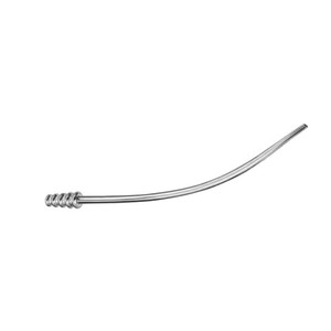 Tubo de succión Luer, longitud de trabajo curvada, 110mm, acero inoxidable de alta calidad, producto de gran venta, instrumentos de trocares quirúrgicos - Product Image 3