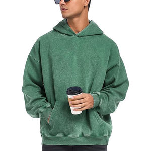 OEM Services Custom Printed Acid Wash Hoodies for Men Winter Digital Printing Polyester/Cotton Pullover <b>Hoodie</b> - Product Image 2