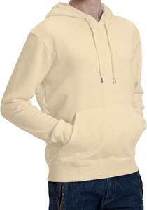 Sudadera con capucha de gran tamaño para hombre, jersey de lana de algodón, hombro caído, logotipo personalizado, ropa de calle cálida para invierno, sudadera de moda - Product Image 3