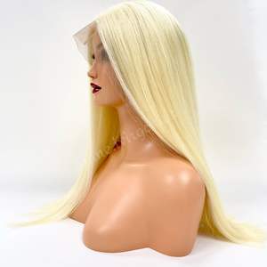 Peluca de Encaje Rubio con Cutícula Alineada, Cabello Virgen Vietnamita, Peluca de Cabello Humano 100% con Encaje Completo - Product Image 1