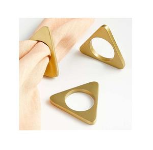 Servilletero de Metal con acabado de cobre, anillo de lujo para boda, mesa de comedor, decoración - Product Image 5