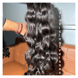 La mejor oferta 2025 extensión de cabello ondulado Natural indio humano crudo solo donante cutículas alineadas extensiones de cabello sin enredos - Product Image 2