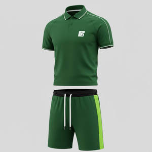 Uniforme de golf athlétique léger pour homme, style confortable, tissu extensible, idéal pour la pratique du golf, l'entraînement et les sports de plein air - Product Image 1