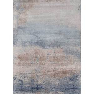 Alfombra Kavi Ivory de Lana y Seda de Bambú Anudada a Mano, Colección Afterglow, Patrón Abstracto, Forma Rectangular, para el Hogar o Pasillo, 10 mm, Eskm-04 - Product Image 1