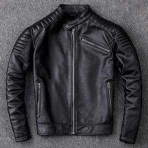 Chaqueta de cuero para hombre de motocicleta Punk con cuello informal de moda europea y americana, chaqueta de alta calidad para hombre - Product Image 2