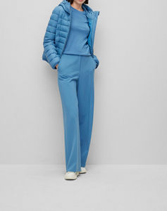 Veste matelassée d'hiver chaude à fermeture éclair, poches, col, manches longues, respirante, vêtement d'extérieur, réversible - Product Image 5