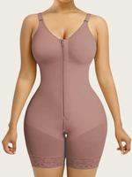 Body Shaper Zipper Nylon Tissu en maille dure Maille épaisse Version renforcée Body Suit