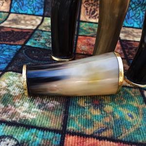 Verre à boire viking en corne de buffle fait à la main, style nordique - Product Image 3