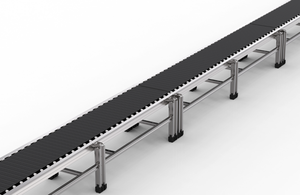 ระบบสายพานลำเลียงคุณภาพสูงที่ปรับแต่งได้ ครบวงจรแบบ Turnkey ใช้สายพาน PVC แบบโมดูลาร์ ผลิตจากเหล็กและยาง สำหรับเครื่องจักร Tradivas TRD3 - Product Image 2