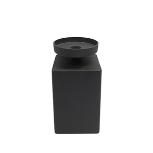 Ensemble décoratif pour la maison de 3 bougeoirs en fer en laiton couleur or et noir taille standard pour dessus de table et décor de mariage - Product Image 4