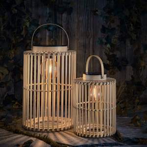 โคมไฟไม้ไผ่พร้อมที่จับโคมไฟตกแต่งบ้านทำด้วยมือคุณภาพสูงจากเวียดนามขายส่งราคาถูก - Product Image 4