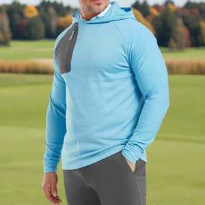 Sweat à capuche de golf unisexe personnalisé, coupe ajustée, léger, à séchage rapide, pour les sports de plein air, nouveau design - Product Image 4