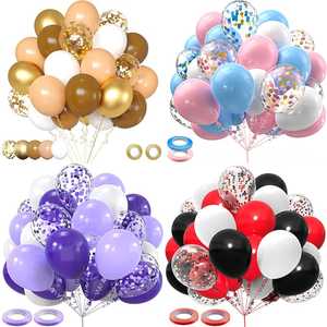 30 Piece Disposable Matte Latex <strong>Balloon</strong> Set Round Confetti <strong>Balloons</strong> Party Decoration Kit for Birthday Wedding Baby Shower Event - Product Image 1
