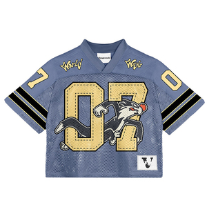 เสื้อเจอร์ซีย์อเมริกันฟุตบอลของผู้ชายวินเทจเสื้อกีฬา100% โพลีเอสเตอร์ขนาดใหญ่พิเศษผ้าตาข่าย - Product Image 5
