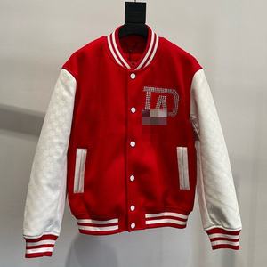 Unisex Custom Winter OEM Varsity Bomber <b>Jacket</b> Genuine Logo Patchwork Design Street Style Windproof <b>Kids</b> Adults - Product Image 6