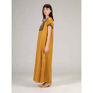 Camisón Largo Evolve para Mujer, 100% Algodón Estampado, Ropa de Dormir Súper Cómoda, Estilo Casual con Cierre de Botones, Talla XS para Verano - Product Image 2