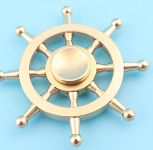 Handmade Creations 2 Vintage Brass <b>Ship</b> <b>Wheels</b> High Quality Best Nautical <b>Ship</b> <b>Wheel</b> Handmade Decor - Product Image 1