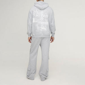 Hot Sale <b>Men's</b> Loose <b>Baggy</b> <b>Trousers</b> High Quality 100% Cotton Mid Waist Straight Plain Style Casual Custom <b>Men</b> <b>Baggy</b> <b>Trousers</b> - Product Image 3