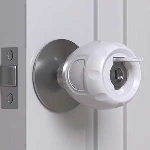 Bouton rond blanc classique avec détails élégants Idéal pour les meubles de décoration intérieure moderne et la quincaillerie de porte en bois d'Inde - Product Image 4