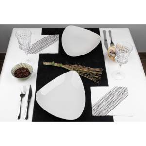 ผ้าเช็ดปากพิมพ์ลายอิบิซ่า สีดำ ขนาด 40x40 ซม. ผลิตจากแบมบูเท็กซ์ธรรมชาติ 600 ชิ้น สำหรับธุรกิจ B2B - Product Image 2