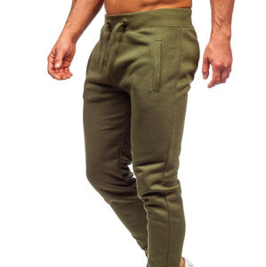 Vente en gros OEM pantalon de gym décontracté pour hommes pantalon de jogging taille haute à séchage rapide pantalon de survêtement à cordon poches latérales brodées - Product Image 2