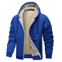 Fait en usine direct hommes à capuche veste d'hiver pull Sherpa doublure en fourrure fermeture éclair élégant chaleur pull à la mode