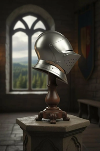 Fabrication OEM de casque en métal pour le Moyen Âge, offrant une protection solide et un aspect authentique de guerrier historique - Product Image 4