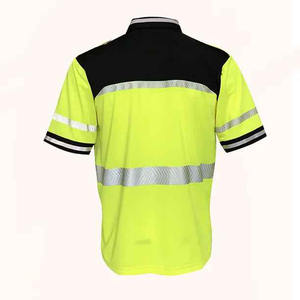 Camisa DE SEGURIDAD reflectante de alta visibilidad hecha a medida con mangas cortas para hombres 2025 Polo DE SEGURIDAD personalizado ropa al aire libre - Product Image 5