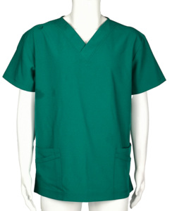 Fitted Medical Nurse Doctor Stretchy Hospital <b>Scrub</b> <b>Tops</b> - Product Image 6