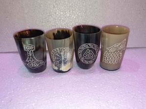 Authentic Viking Drinking Horn Mug Handcrafted Polished <b>Animal</b>-Style Cup for Beer & Mead <b>Lovers</b> - Product Image 5