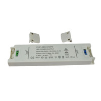 Alimentation électrique ERP AC/DC avec prise australienne 60W 3A avec certifications SAA CE RoHS, transformateur d'éclairage 12V 24V, pilote LED simple 0.9 PFC