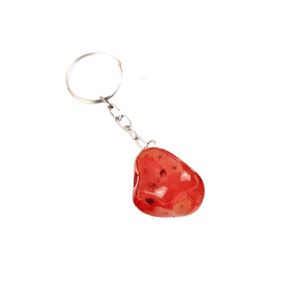 natural stone raw Red carnelian tumbled quartz <b>Keychain</b> Healing wrapped golden Gemstone crystal <b>Keychain</b> healing Wholesaler - Product Image 1