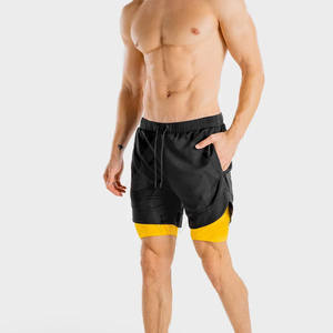 กางเกงขาสั้นออกกำลังกายสำหรับผู้ชายกางเกงขาสั้นผ้าฝ้ายทำจากผ้าคอตตอนใส่ออกกำลังกายตกแต่งโลโก้ลำลองกางเกงขาสั้นตาข่ายไซส์ XS สไตล์ชายหาด - Product Image 2